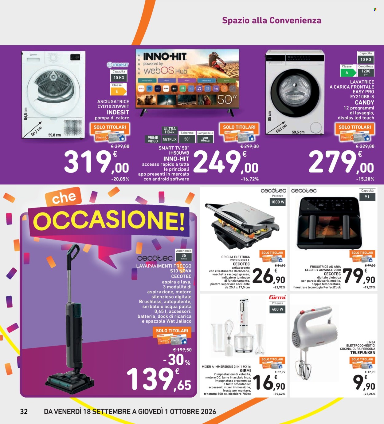 Volantino Spazio Conad - 18/9/2026 - 1/10/2026. Pagina 32