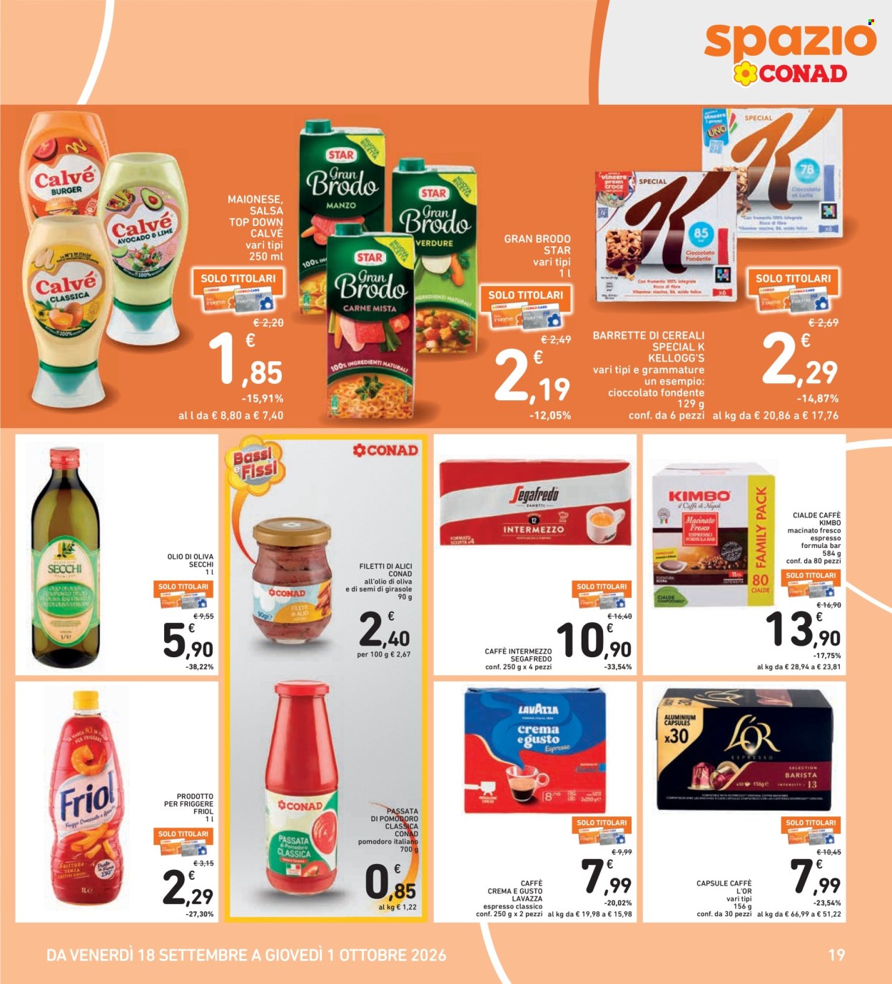Volantino Spazio Conad - 18/9/2026 - 1/10/2026. Pagina 19