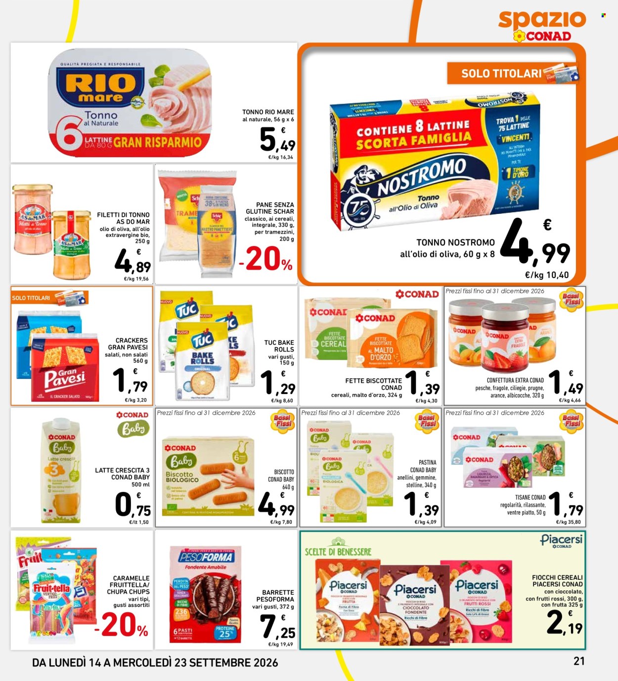 Volantino Spazio Conad - 14/9/2026 - 23/9/2026. Pagina 21