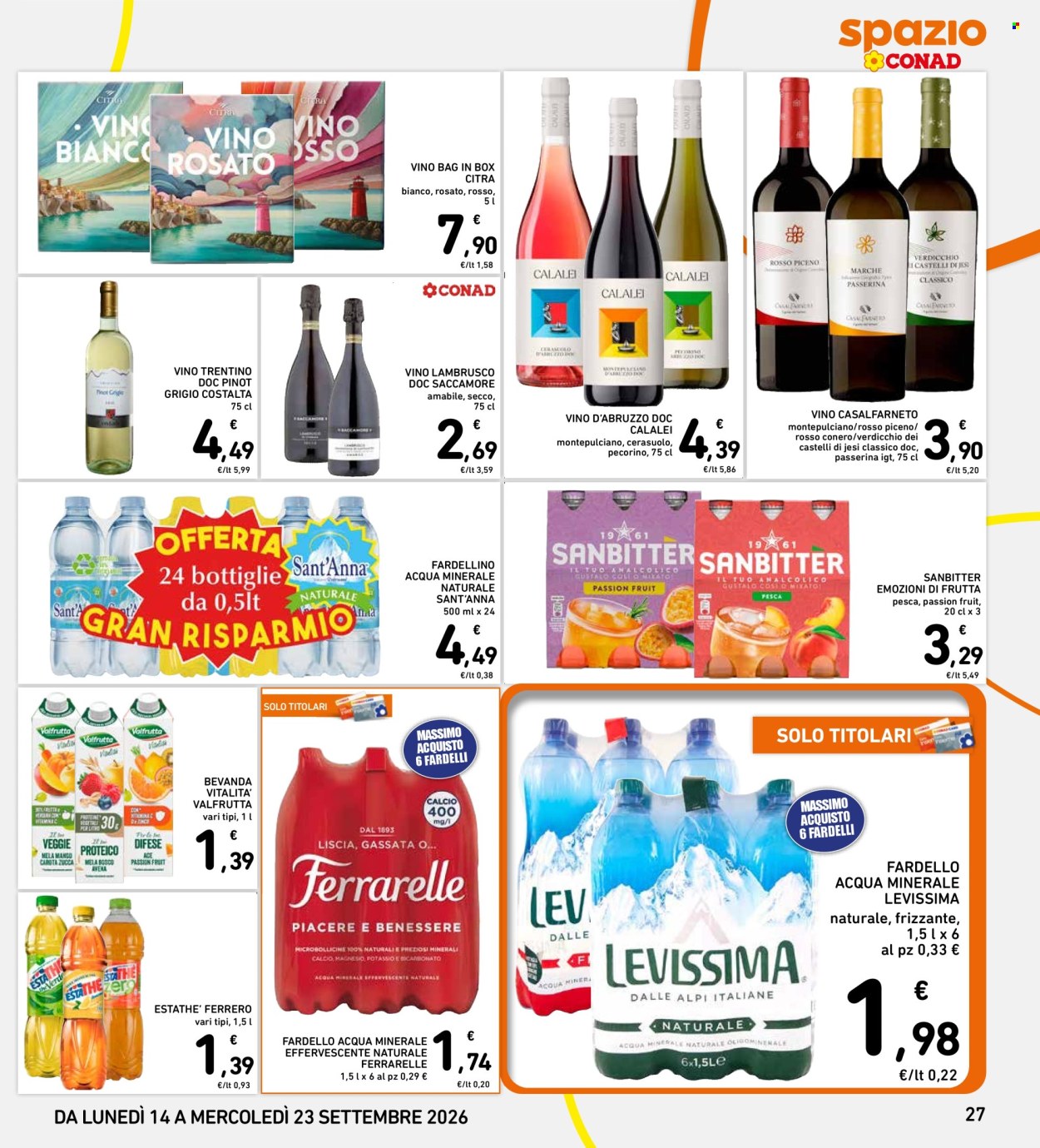Volantino Spazio Conad - 14/9/2026 - 23/9/2026. Pagina 27