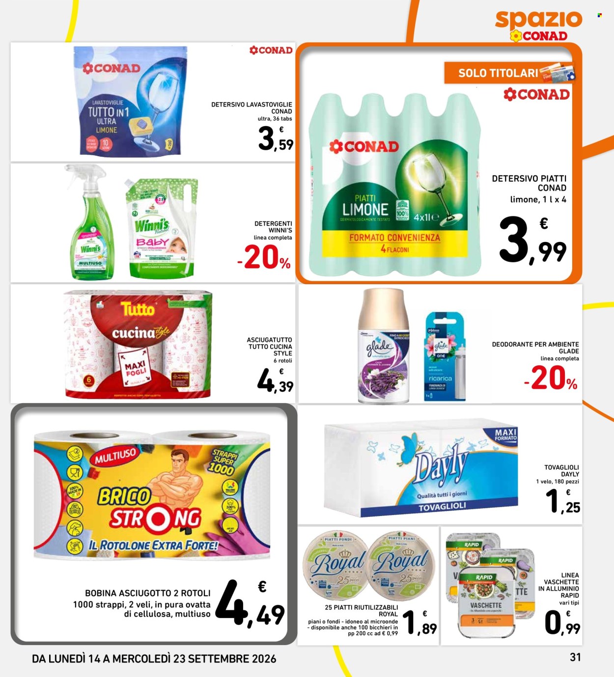 Volantino Spazio Conad - 14/9/2026 - 23/9/2026. Pagina 31