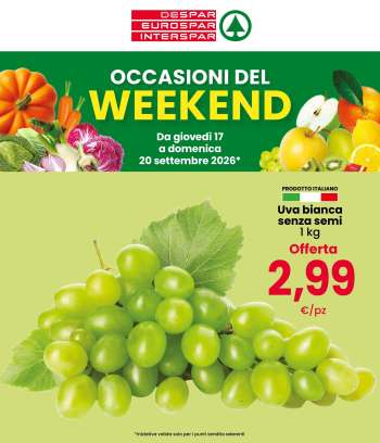 Volantino Despar - 17/9/2026 - 20/9/2026.