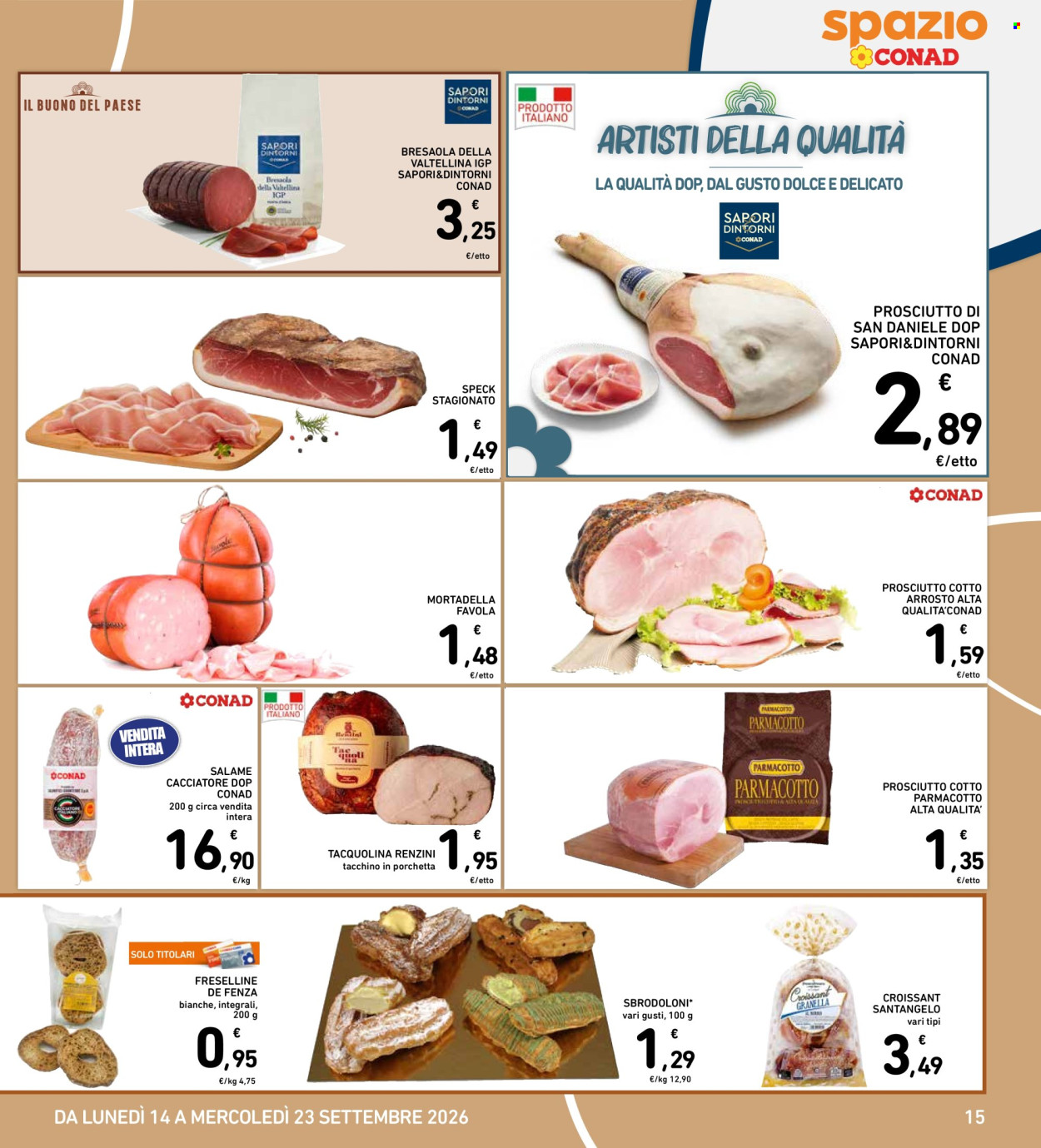 Volantino Spazio Conad - 14/9/2026 - 23/9/2026. Pagina 15