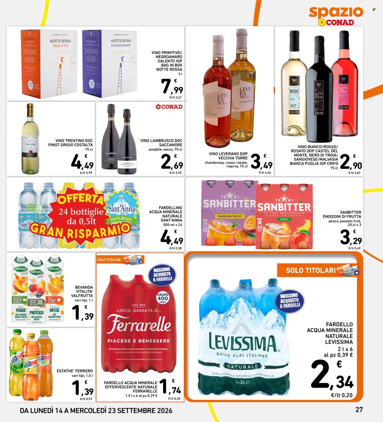 Volantino Spazio Conad - 14/9/2026 - 23/9/2026. Pagina 27