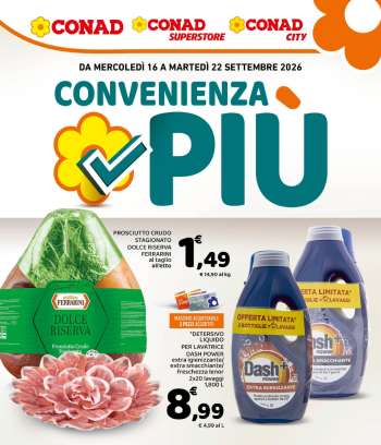 Volantino Conad - 16/9/2026 - 22/9/2026.