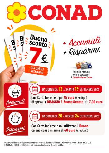 Volantino Conad - 13/9/2026 - 19/9/2026.