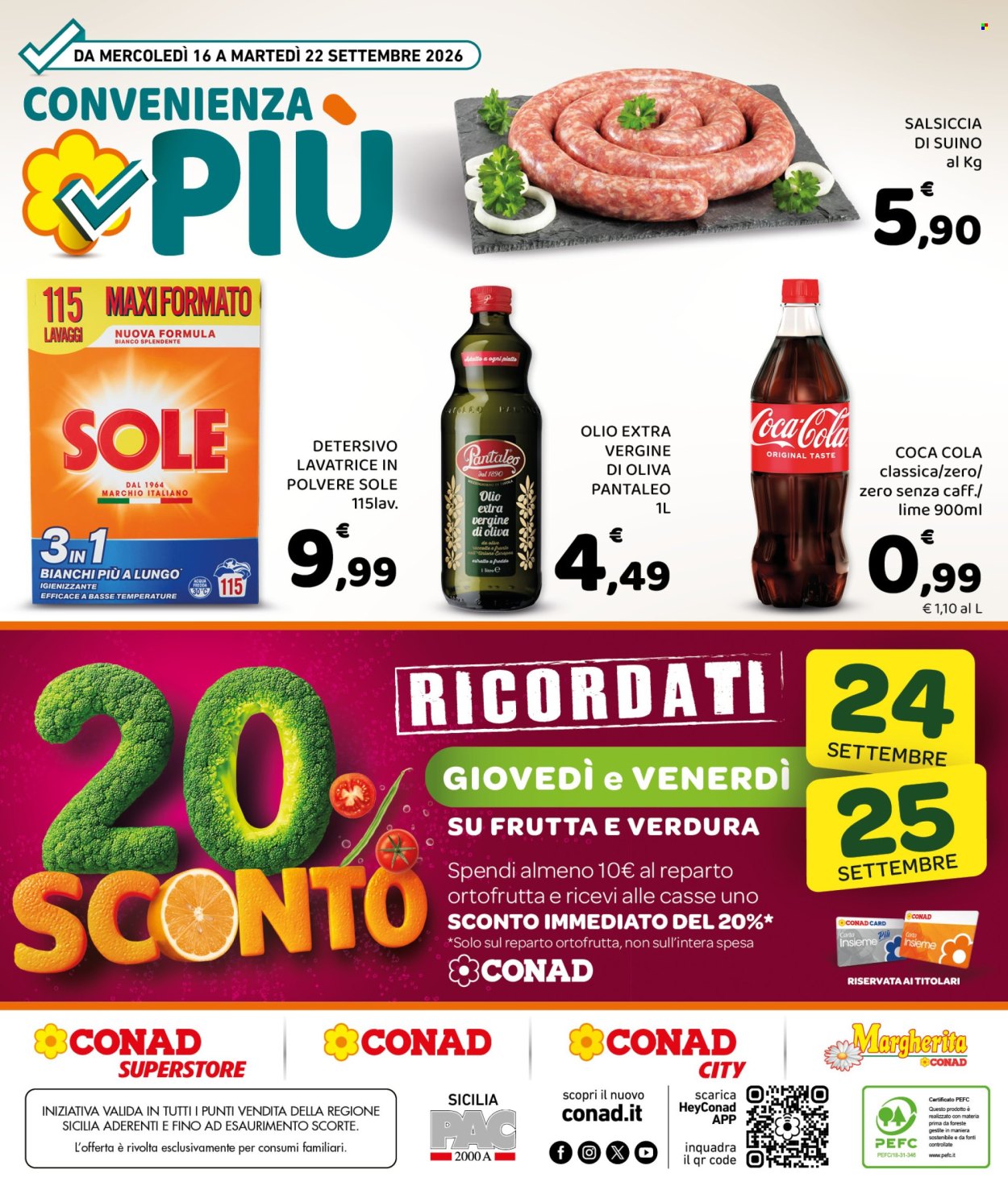 Volantino Conad - 16/9/2026 - 22/9/2026. Pagina 8