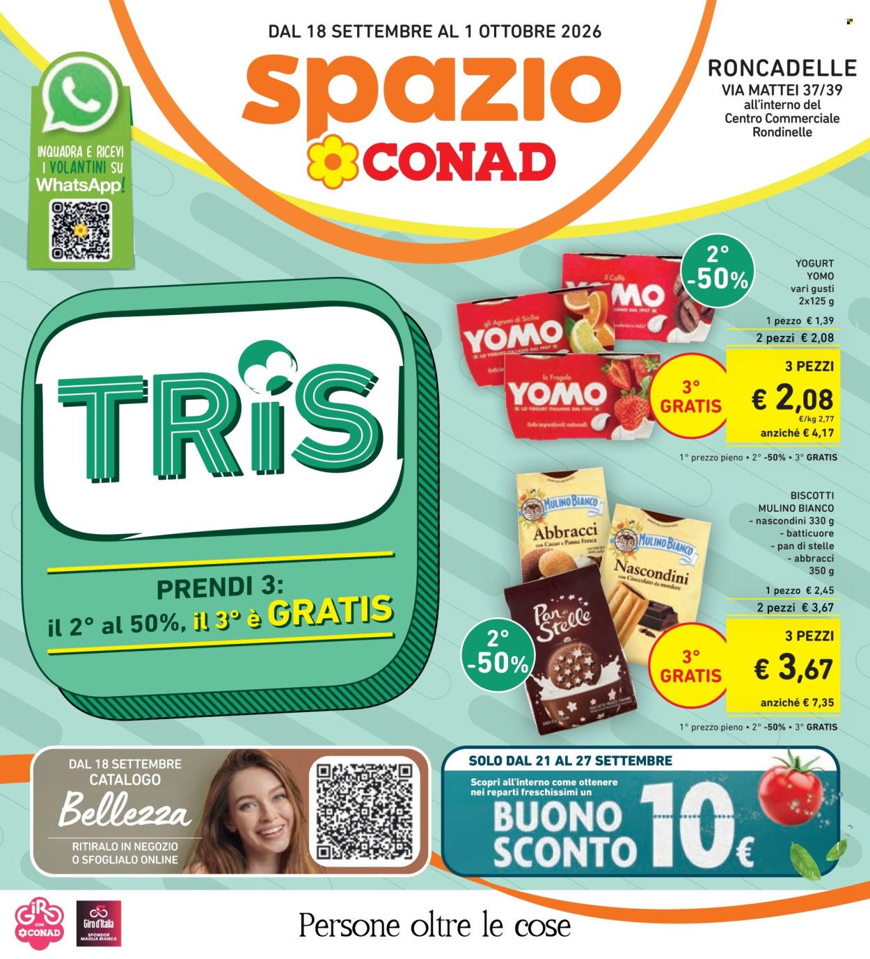 Volantino Spazio Conad - 18/9/2026 - 1/10/2026. Pagina 1