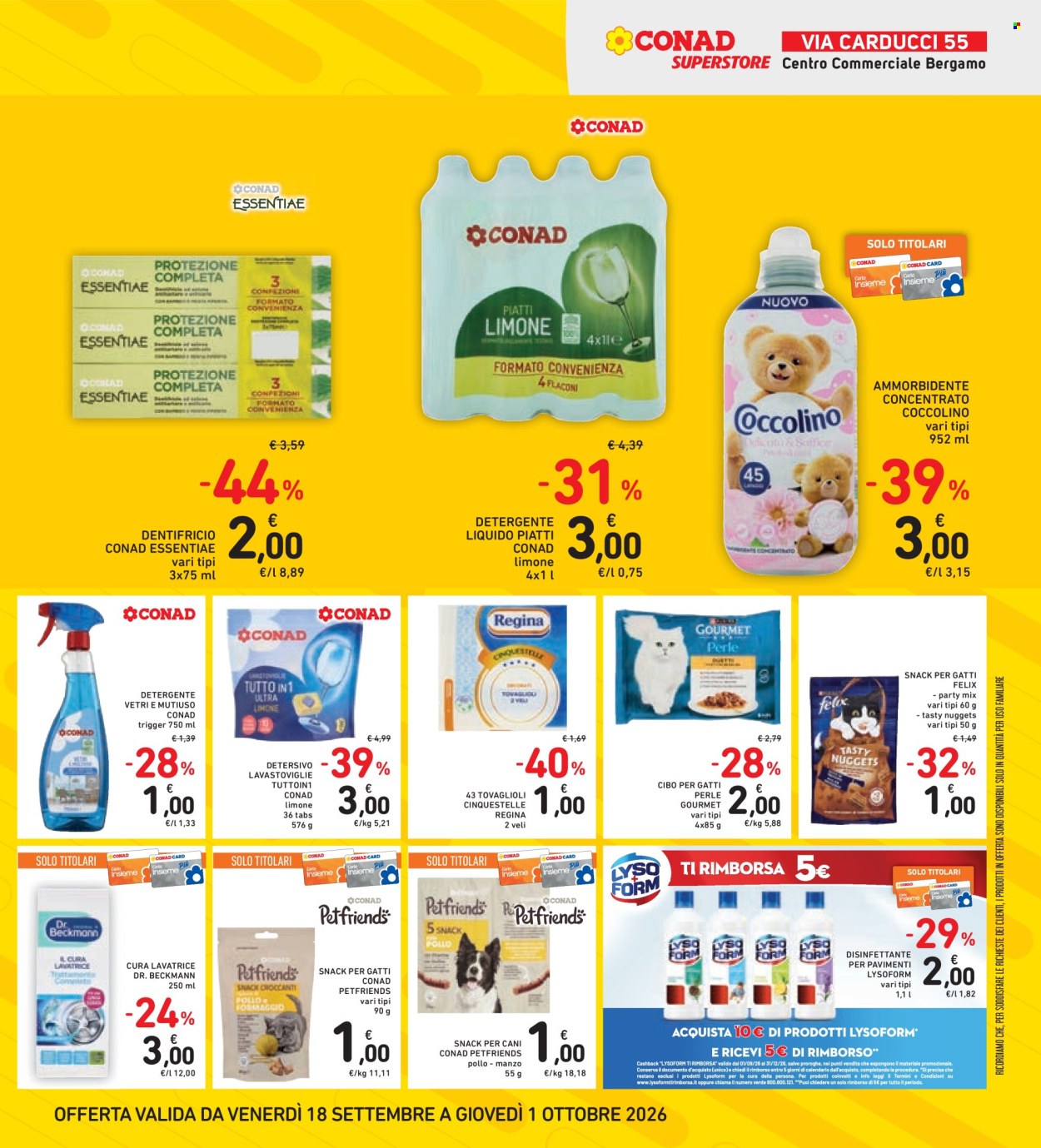 Volantino Conad Superstore - 18/9/2026 - 1/10/2026. Pagina 19