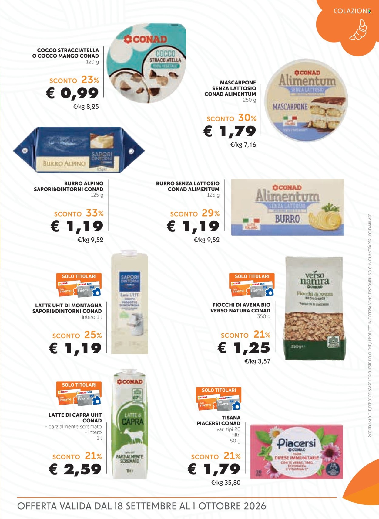 Volantino Conad - 18/9/2026 - 1/10/2026. Pagina 3
