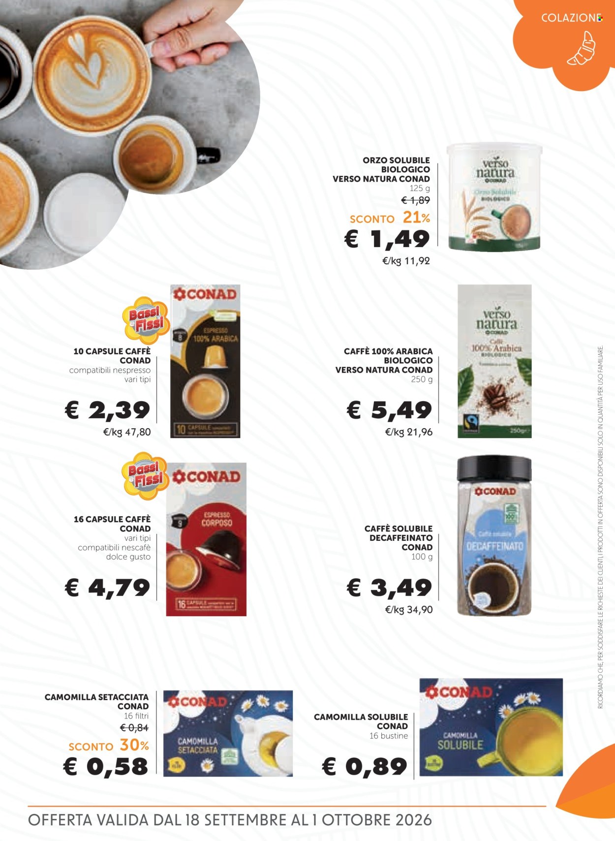 Volantino Conad - 18/9/2026 - 1/10/2026. Pagina 5
