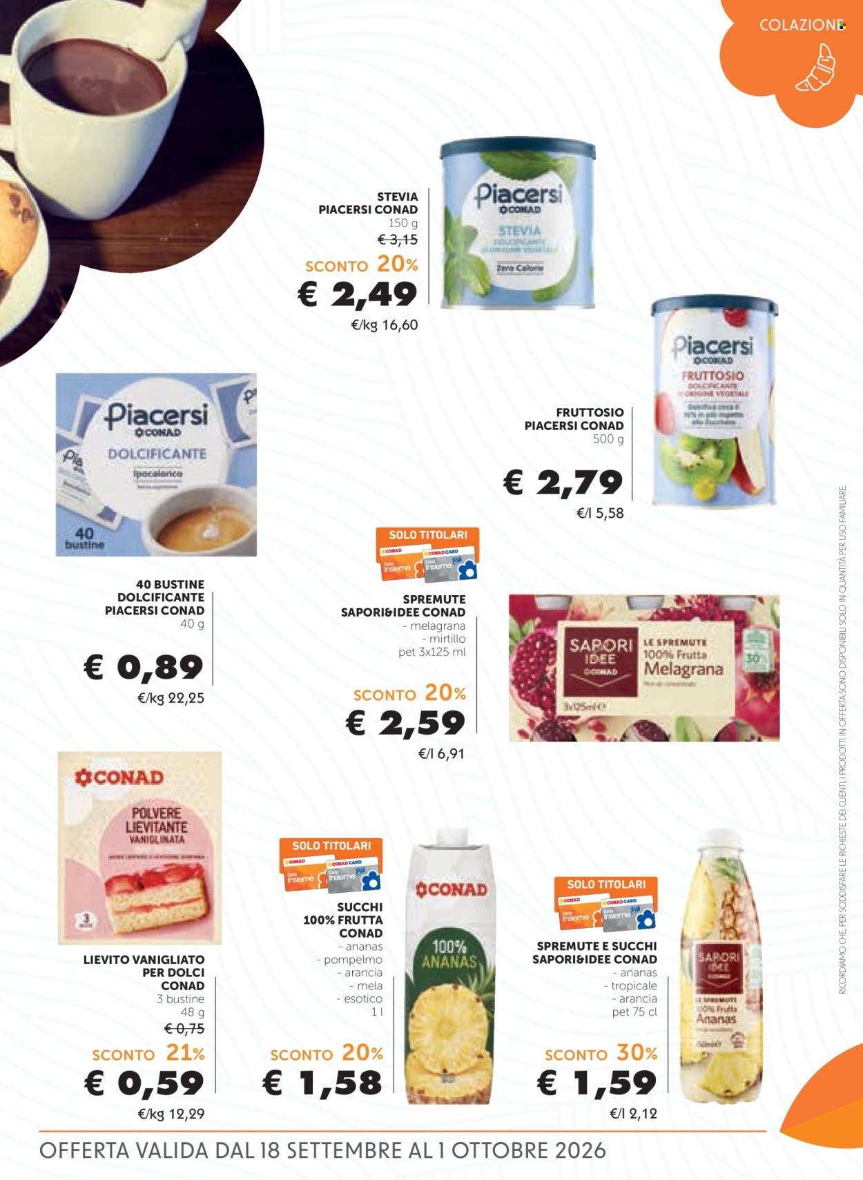 Volantino Conad - 18/9/2026 - 1/10/2026. Pagina 7