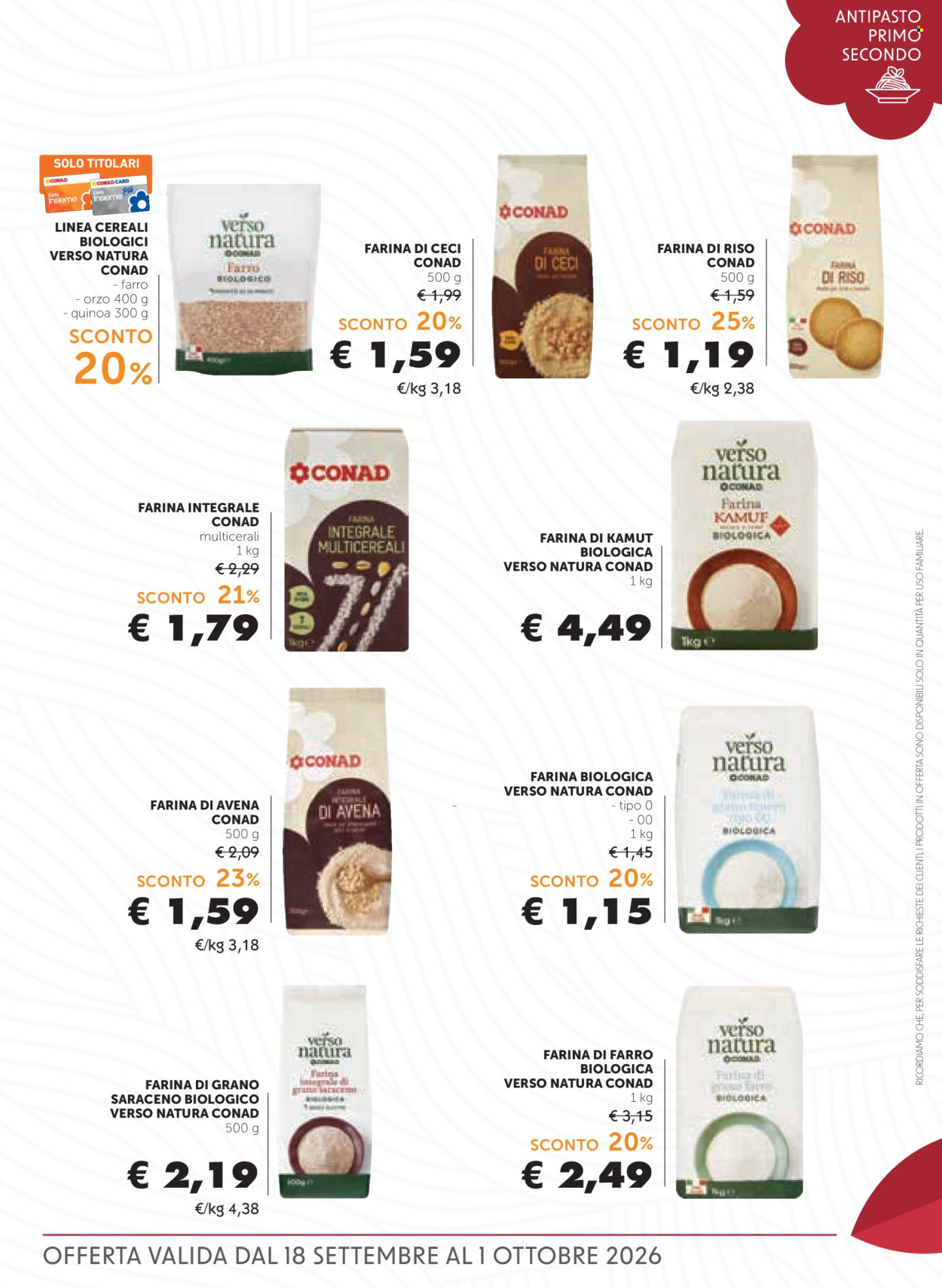 Volantino Conad - 18/9/2026 - 1/10/2026. Pagina 13