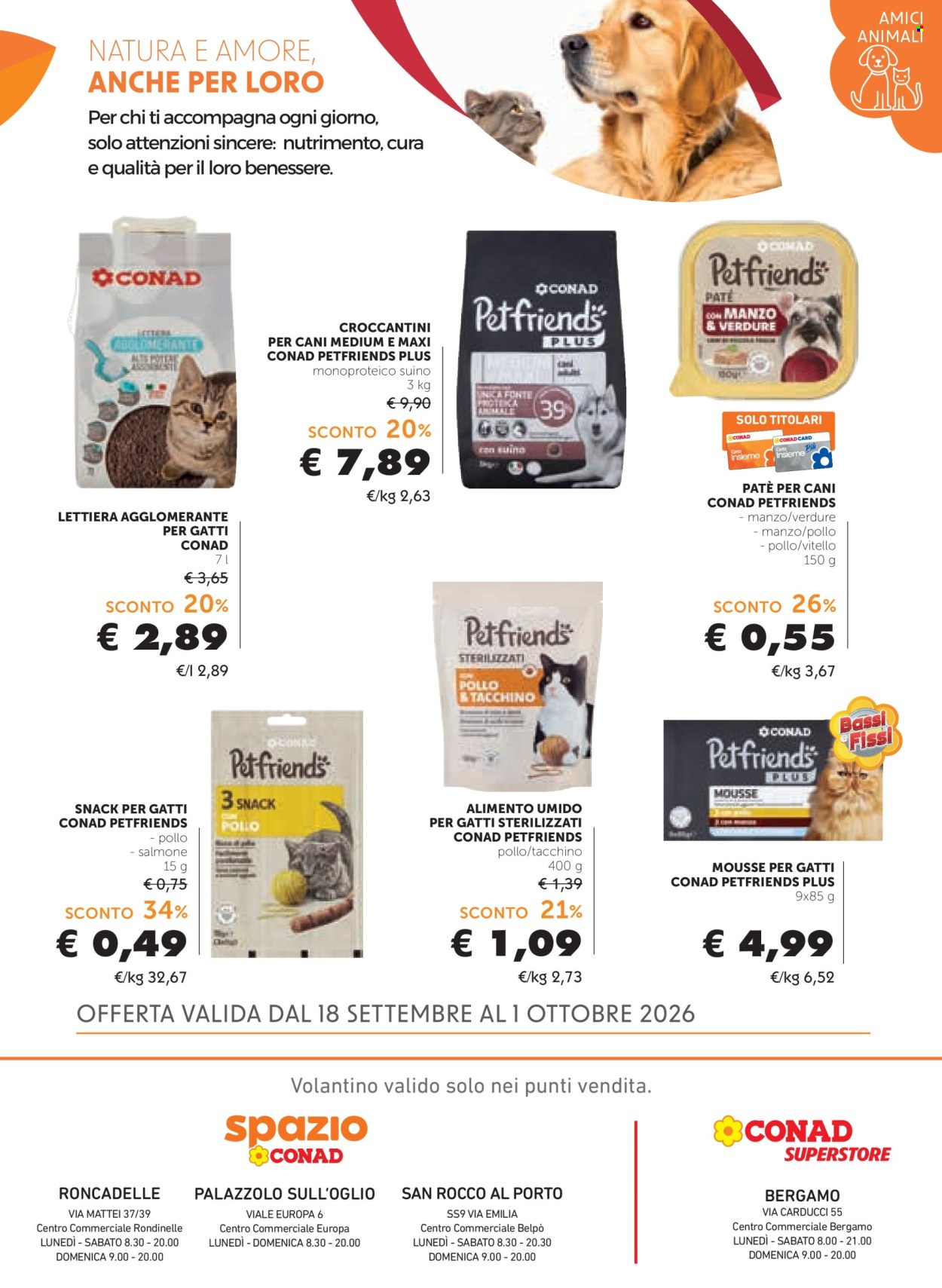Volantino Conad - 18/9/2026 - 1/10/2026. Pagina 20