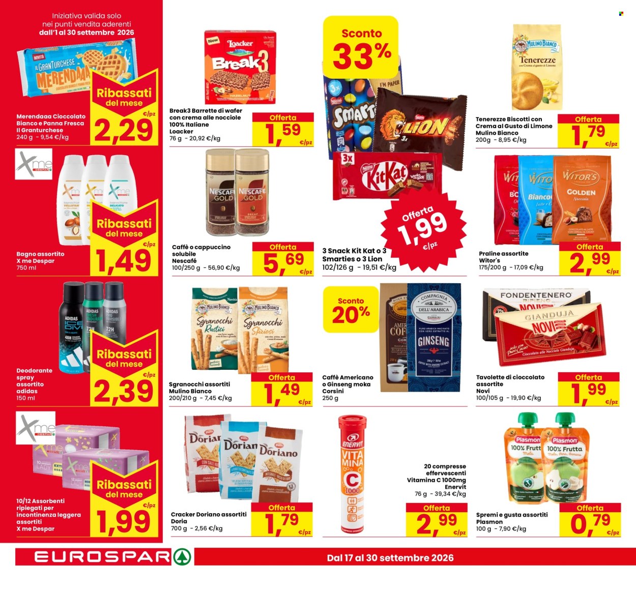 Volantino Eurospar - 17/9/2026 - 30/9/2026. Pagina 20