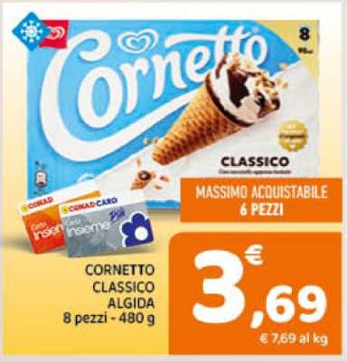 CORNETTO CLASSICO ALGIDA