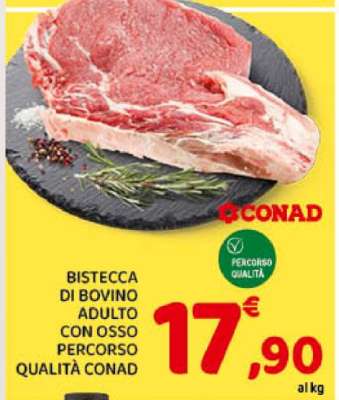 BISTECCA DI BOVINO ADULTO CON OSSO