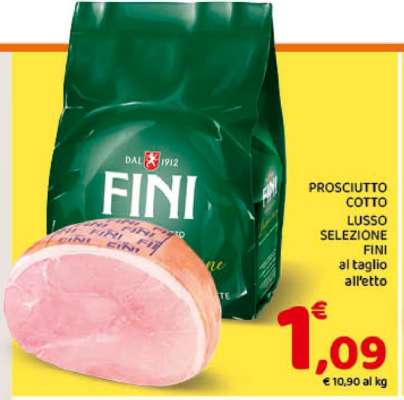PROSCIUTTO COTTO LUSSO SELEZIONE FINI