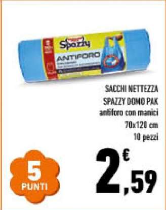 SACCHI NETTEZZA SPAZZY DOMO PAK