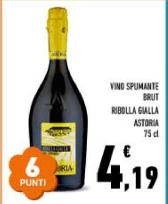 Vino Spumante Brut Ribolla Gialla Astoria