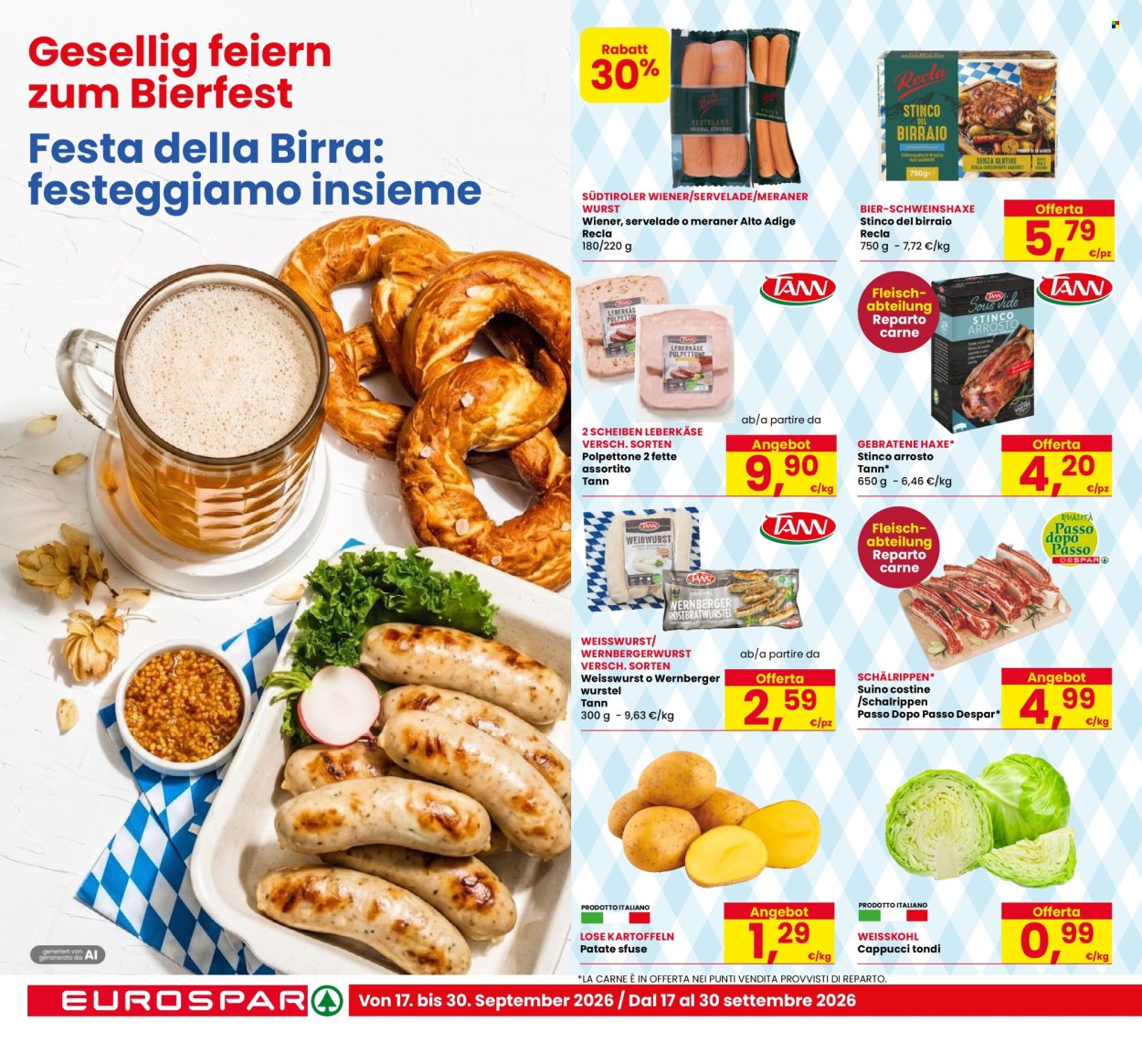 Volantino Eurospar - 17/9/2026 - 30/9/2026. Pagina 10
