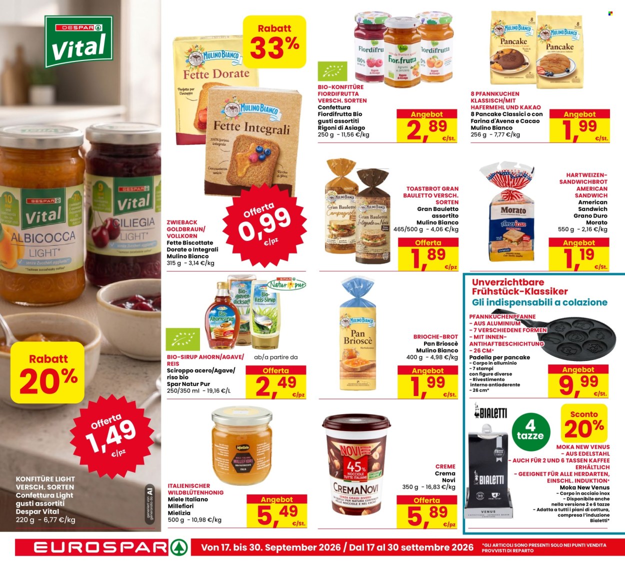 Volantino Eurospar - 17/9/2026 - 30/9/2026. Pagina 18