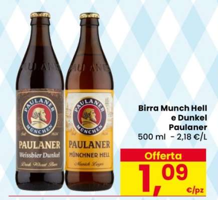 Birra Munch Hell e Dunkel Paulaner