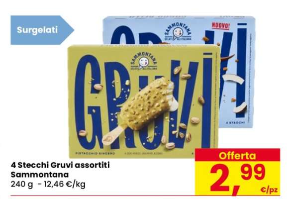 4 Stecchi Gruvi assortiti Sammontana