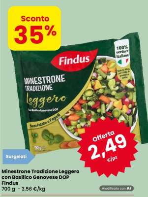 Minestrone Tradizione Leggero con Basilico Genovese DOP