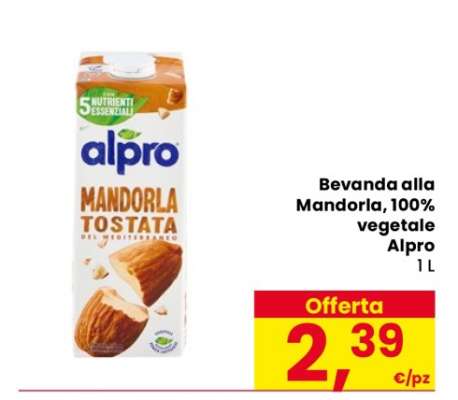 Bevanda alla Mandorla, 100% vegetale Alpro