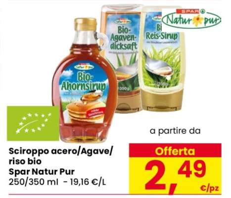 Sciroppo acero/Agave/riso bio