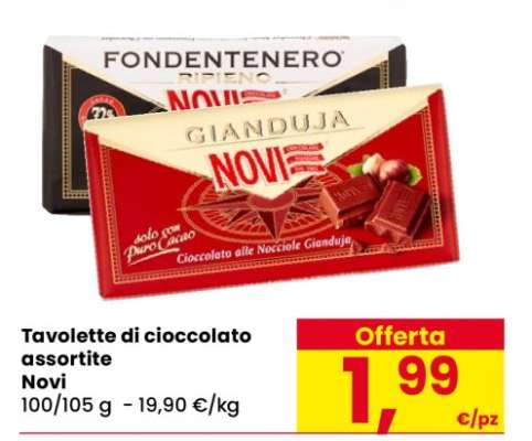 Tavolette di cioccolato assortite