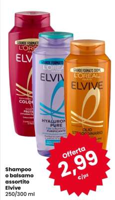 Shampoo o balsamo assortito Elvive