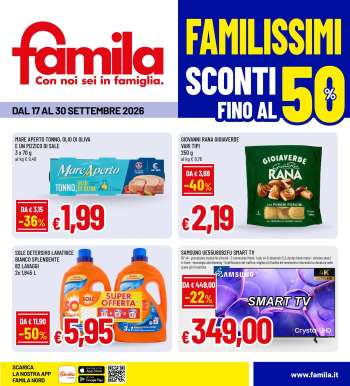 Volantino Famila - 17/9/2026 - 30/9/2026.