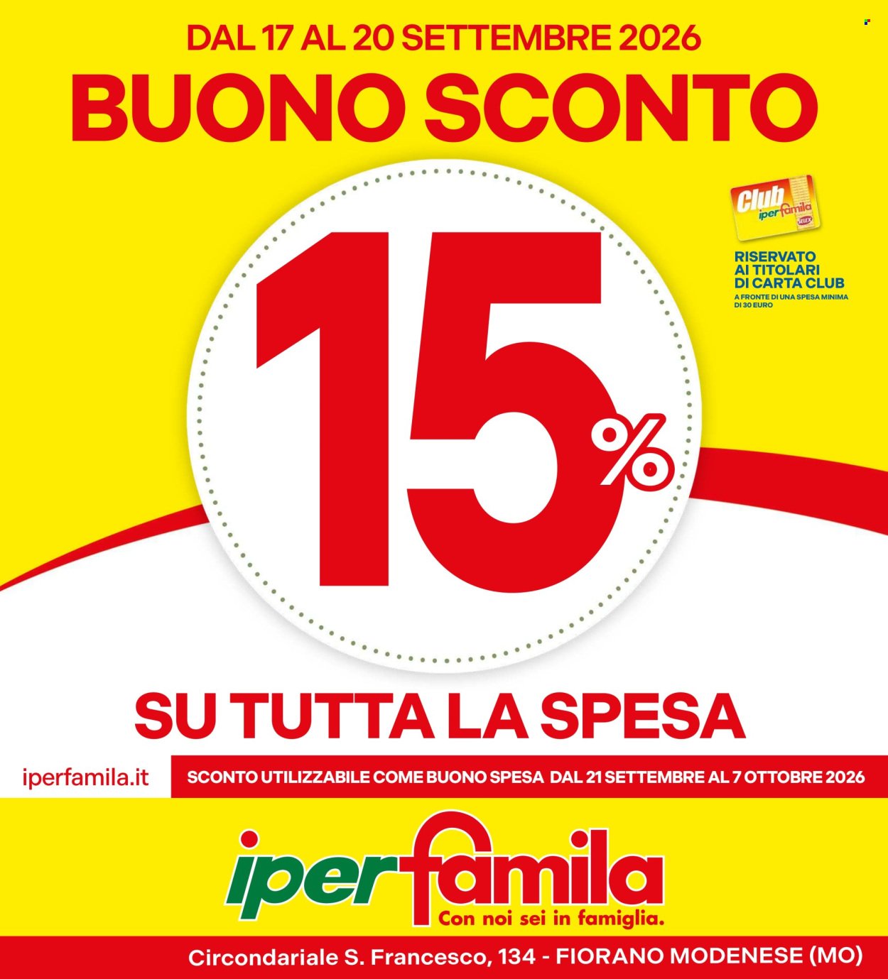 Volantino Famila - 17/9/2026 - 7/10/2026. Pagina 1