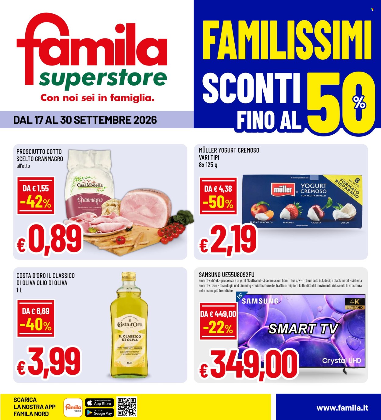 Volantino Famila - 17/9/2026 - 30/9/2026. Pagina 1