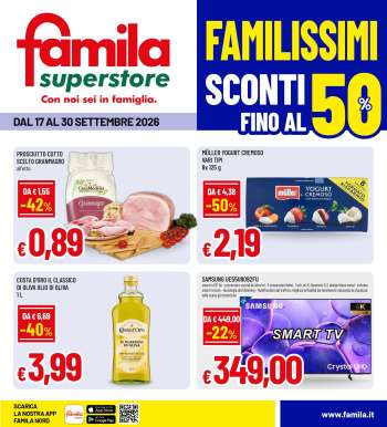 Volantino Famila - 17/9/2026 - 30/9/2026.
