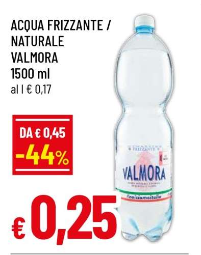 ACQUA FRIZZANTE / NATURALE VALMORA