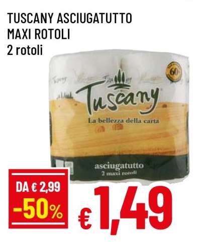 Tuscany Asciugatutto Maxi Rotoli