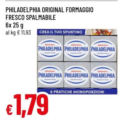 PHILADELPHIA ORIGINAL FORMAGGIO FRESCO SPALMABILE