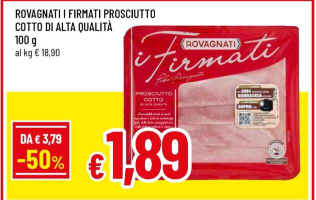 ROVAGNATI I FIRMATI Prosciutto Cotto di Alta Qualità