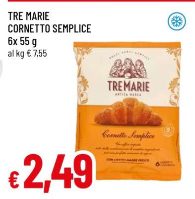 TRE MARIE CORNETTO SEMPLICE
