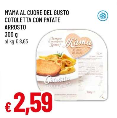 M'ama Al Cuore Del Gusto Cotoletta Con Patate Arrosto