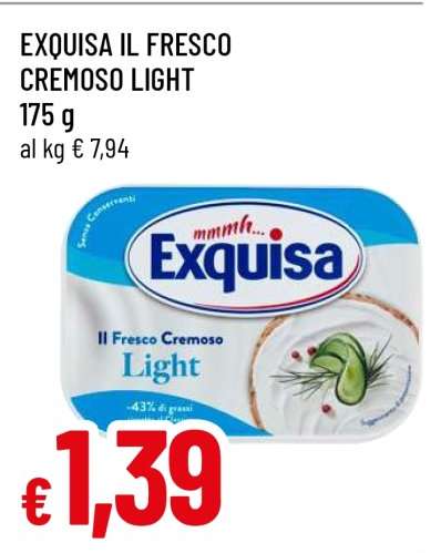 EXQUISA IL FRESCO CREMOSO LIGHT