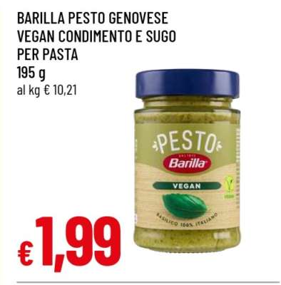 BARILLA PESTO GENOVESE VEGAN CONDIMENTO E SUGO PER PASTA