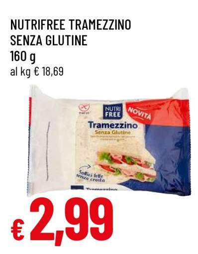 NUTRIFREE TRAMEZZINO SENZA GLUTINE