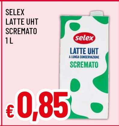 SELEX LATTE UHT SCREMATO
