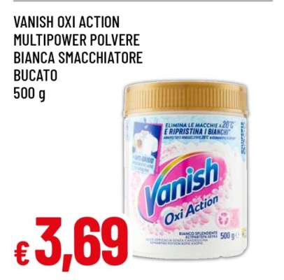 Vanish Oxi Action Multipower Polvere Bianca Smacchiatore Bucato