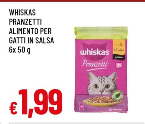 WHISKAS PRANZETTI ALIMENTO PER GATTI IN SALSA