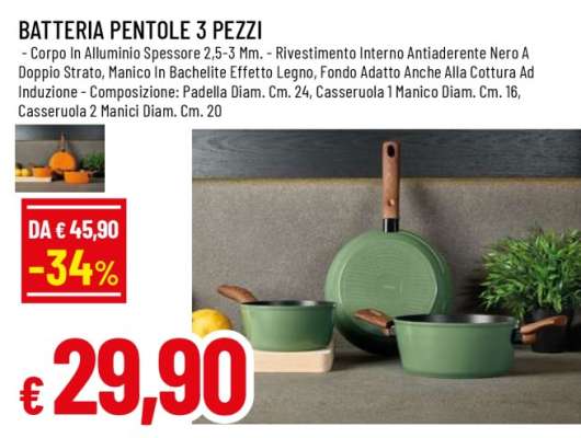 BATTERIA PENTOLE 3 PEZZI